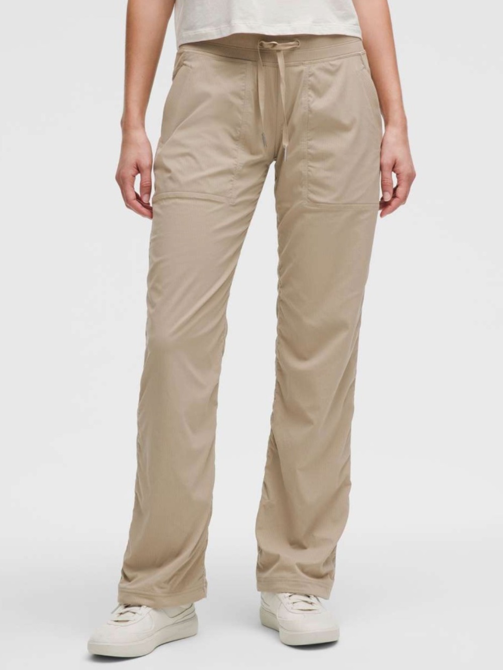 Lululemon Dance Studio Mid-Rise Pant Regular Sheer Oak Size 10